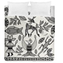 African Senufo Korhogo Tribal Ethnic Art Elements Vector Duvet Cover Double Side (Queen Size) View2