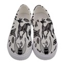 African Senufo Korhogo Tribal Ethnic Art Elements Vector Women s Canvas Slip Ons View1