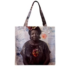 Maya Angelou Zipper Grocery Tote Bag by itshanapa