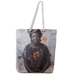 Maya Angelou Full Print Rope Handle Tote (large) by itshanapa