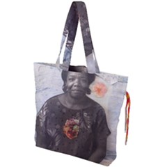 Maya Angelou Drawstring Tote Bag by itshanapa