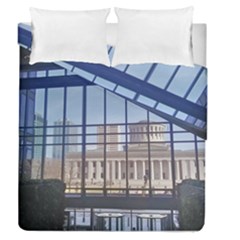 Ohio Statehouse Duvet Cover Double Side (queen Size) by Riverwoman