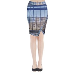 Ohio Statehouse Midi Wrap Pencil Skirt by Riverwoman