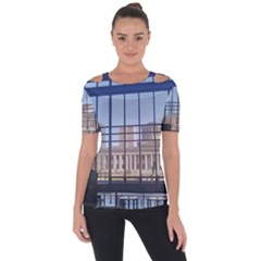 Ohio Statehouse Shoulder Cut Out Short Sleeve Top by Riverwoman