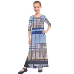 Ohio Statehouse Kids  Quarter Sleeve Maxi Dress by Riverwoman