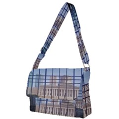 Ohio Statehouse Full Print Messenger Bag by Riverwoman