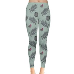 Tropical Pattern  Inside Out Leggings by LoolyElzayat