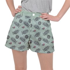 Tropical Pattern  Stretch Ripstop Shorts by LoolyElzayat