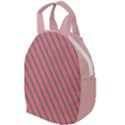 Living Coral Diagonal Stripes Travel Backpacks View1