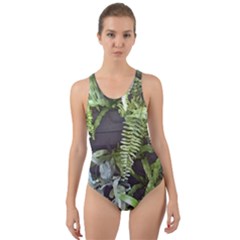 Living Wall Cut-out Back One Piece Swimsuit by Riverwoman