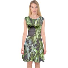 Living Wall Capsleeve Midi Dress by Riverwoman