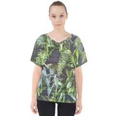 Living Wall V-neck Dolman Drape Top by Riverwoman