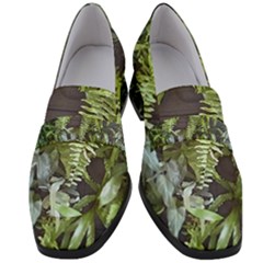 Living Wall Women s Chunky Heel Loafers