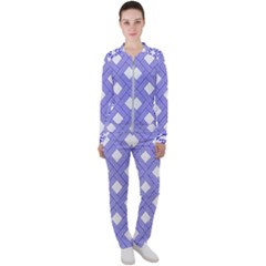 Textile Cross Seamless Pattern Casual Jacket And Pants Set