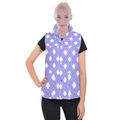 Textile Cross Seamless Pattern Women s Button Up Vest by Pakrebo