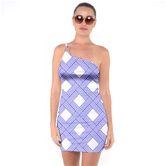 Textile Cross Seamless Pattern One Soulder Bodycon Dress by Pakrebo