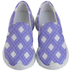 Textile Cross Seamless Pattern Kids  Lightweight Slip Ons by Pakrebo