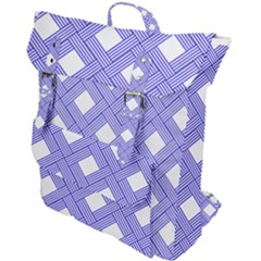 Textile Cross Seamless Pattern Buckle Up Backpack by Pakrebo