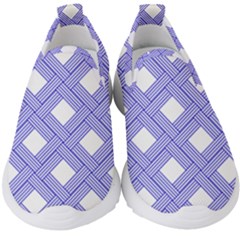 Textile Cross Seamless Pattern Kids  Slip On Sneakers by Pakrebo