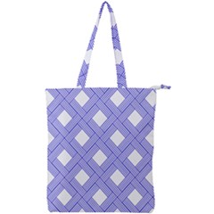 Textile Cross Seamless Pattern Double Zip Up Tote Bag by Pakrebo