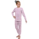 Traditional Patterns Pink Octagon Kids  Long Sleeve Set  View1