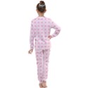 Traditional Patterns Pink Octagon Kids  Long Sleeve Set  View2