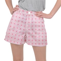 Traditional Patterns Pink Octagon Stretch Ripstop Shorts