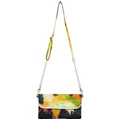 Forest Trees Nature Wood Green Mini Crossbody Handbag