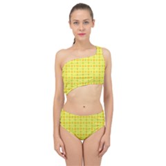 Traditional Patterns Chrysanthemum Spliced Up Two Piece Swimsuit by Pakrebo