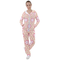 Floral Design Seamless Wallpaper Women s Tracksuit