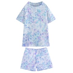 Blossom In A Hundred - Kids  Swim Tee And Shorts Set by WensdaiAmbrose