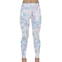 Blossom In A Hundred - Lightweight Velour Classic Yoga Leggings by WensdaiAmbrose