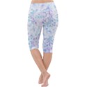 Blossom In A Hundred - Lightweight Velour Cropped Yoga Leggings View4