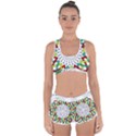 Round Star Colors Illusion Mandala Racerback Boyleg Bikini Set View1