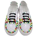 Round Star Colors Illusion Mandala Women s Classic Low Top Sneakers View1