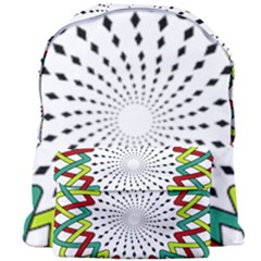 Round Star Colors Illusion Mandala Giant Full Print Backpack by Mariart