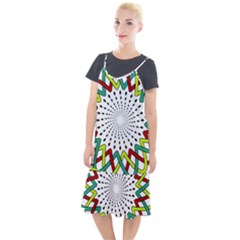 Round Star Colors Illusion Mandala Camis Fishtail Dress