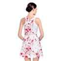 Red And White Splatter Abstract Print Reversible Skater Dress View2