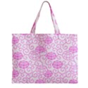 Peony Asia Spring Flowers Natural Zipper Mini Tote Bag View1