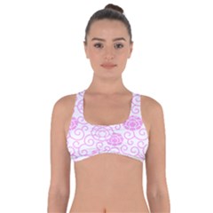 Peony Asia Spring Flowers Natural Got No Strings Sports Bra by Pakrebo