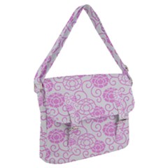 Peony Asia Spring Flowers Natural Buckle Messenger Bag