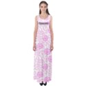 Peony Asia Spring Flowers Natural Empire Waist Maxi Dress View1