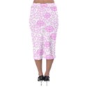 Peony Asia Spring Flowers Natural Midi Pencil Skirt View2