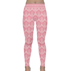 Damask Floral Design Seamless Classic Yoga Leggings by Pakrebo