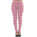 Damask Floral Design Seamless Lightweight Velour Leggings View1