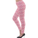 Damask Floral Design Seamless Lightweight Velour Leggings View3