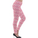 Damask Floral Design Seamless Lightweight Velour Leggings View4