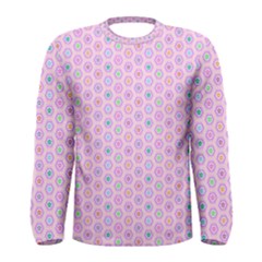 A Hexagonal Pattern Unidirectional Men s Long Sleeve Tee by Pakrebo