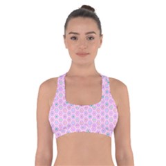 A Hexagonal Pattern Unidirectional Cross Back Sports Bra by Pakrebo