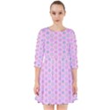 A Hexagonal Pattern Unidirectional Smock Dress View1